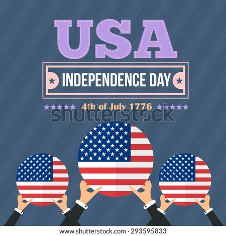 Usa Design Over Blue Background Vector Stock Vector 