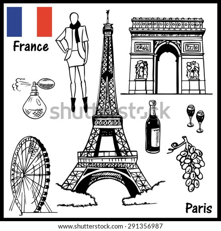 Paris Illustration Stock Vector 142415764 - Shutterstock