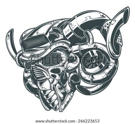 white shirt t vector outline Vector Skull Turbo  Stock Shutterstock  163426031 Vector