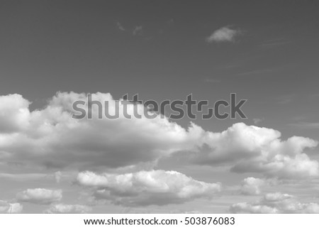 Sky Clouds Black White Background Stock Photo 498034009 - Shutterstock