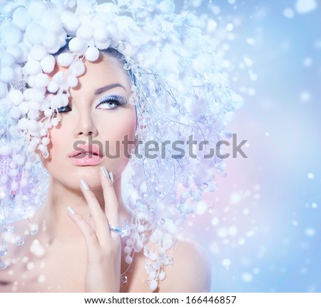 Beauty Girl Portrait Colorful Makeup Hair Stock Photo 148695026 ...