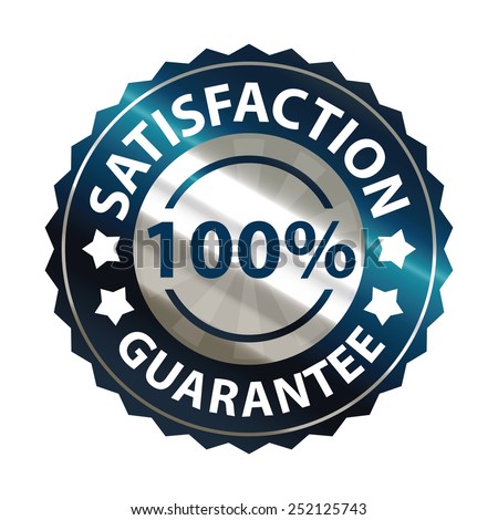 Customer Satisfaction Guarantee Icon Symbol Isolated Stock Illustration