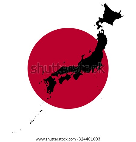 Map Flag Japan Vector Art Stock Vector 24053989 - Shutterstock