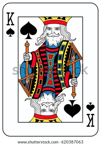 King Clubs Deck Playing Cards Rest Stock Vector 68760877 - Shutterstock