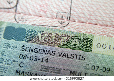 visa countries kingdom united schengen Visa Kingdom Photo Passport Stock United 311988512