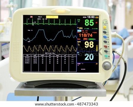 Ekg Monitor Icu Hospital Stock Photo 414452563 - Shutterstock