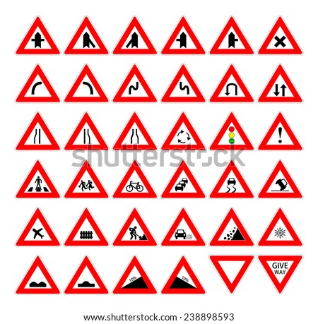 Russian Road Signs Stock Vector 5408800 - Shutterstock