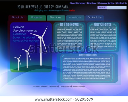 Energy Conservation Website Templates