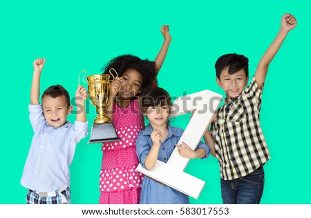 Cheering Happy Group Children Kindergarten Stock Photo 335541365 Shutterstock Kinder Kid Competition