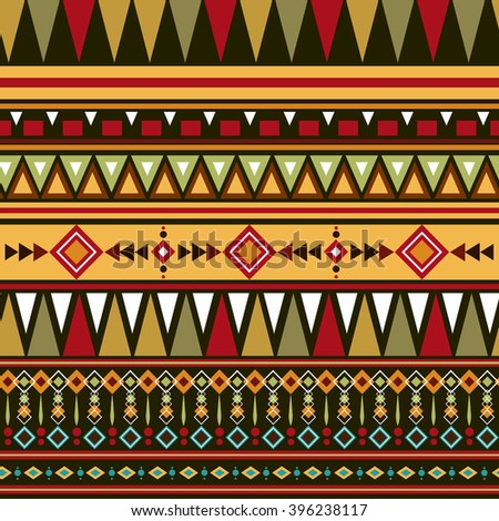 Vector Seamless Tribal Pattern Textile Design Stock Vector 383375200 ...