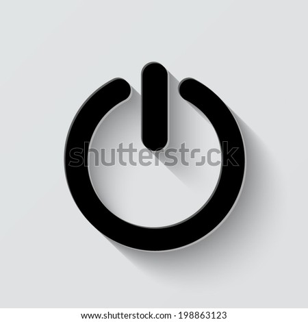 Black Power Button Stock Illustration 45357925 - Shutterstock