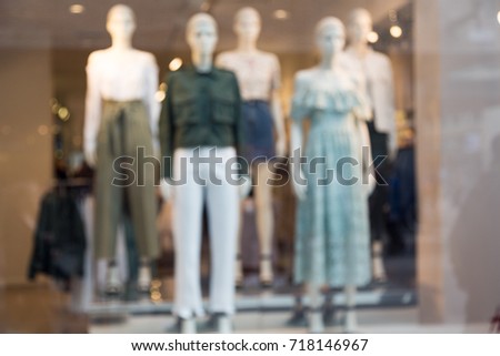 Blur Womens Fashion Store Background Blurred Picture Of Female Mannequins Standing In A Shop Window Blur Womens Fashion Store Background Blurred Picture Of Female Mannequins Standing In A Shop Window