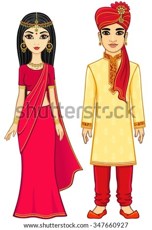 Easy Edit Vector Illustration Maharashtrian Wedding Stock Vector ...