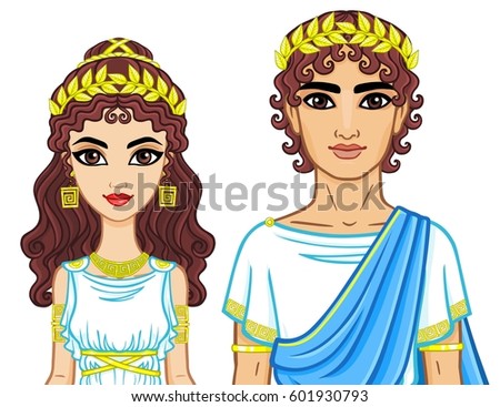 Beautiful Girl Stylized Into Cleopatra Her Stock Vector 92232100 ...