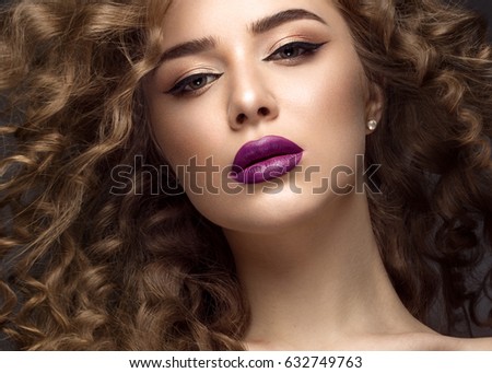 https://thumb10.shutterstock.com/display_pic_with_logo/2256221/632749763/stock-photo-beautiful-brunette-girl-in-move-with-a-perfectly-curly-hair-and-classic-make-up-beauty-face-632749763.jpg