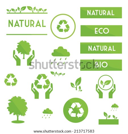 Go Green Save Our Planet Eco Stock Vector 192683078 - Shutterstock