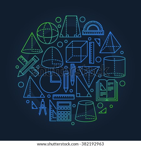 vector equation circle Vector Geometry Vector Stock Circle Round Symbol Math