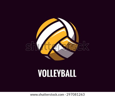 Colorful Volleyball Ball Icon Vector Illustration Stock Vector ...