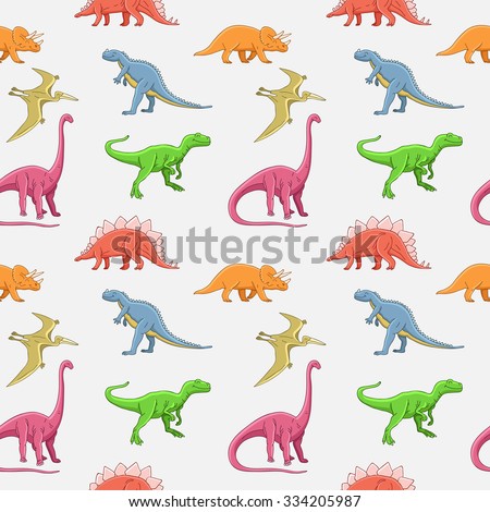 bright colored dinosaurs