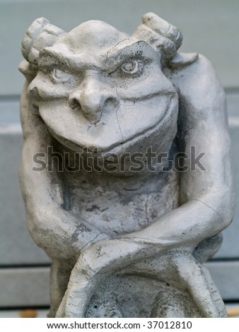 Gargoyle Statue Taken Emphasis On Face Stock Photo 37012801 - Shutterstock