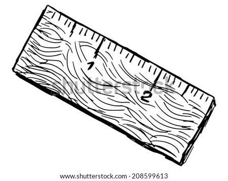 sketch ruler show Measurement Illustration Instrument Outline Stock Ruler