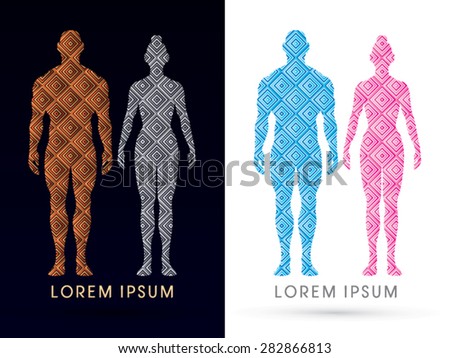 Male Female Anatomy Human Body Full Stock Vector 282866846 - Shutterstock