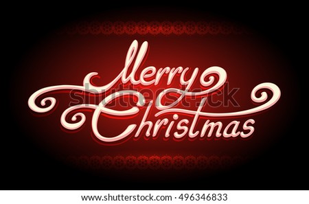 Merry Christmas Typography Christmas Tree Shaped Stock Vector 118256158 - Shutterstock