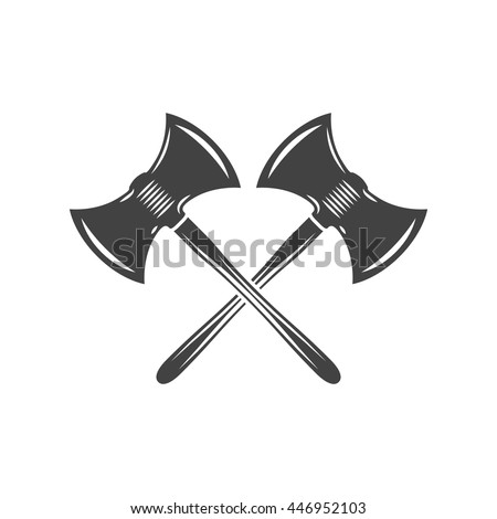 Crossed Fantasy Style Battle Axes 3d Stock Illustration 73065463 ...