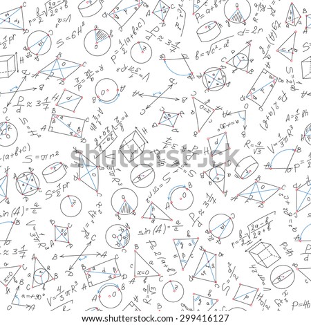 Seamless Pattern Science Stock Vector 68754487 - Shutterstock