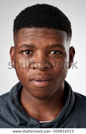 Portrait Young Black Man Face Close Stock Photo 22538740 - Shutterstock