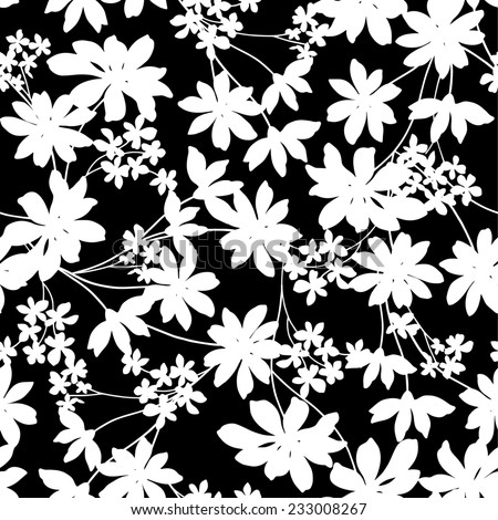 Flower Illustration Pattern Stock Vector 499512679 - Shutterstock