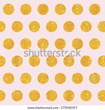 Classic Dotted Seamless Gold Glitter Pattern Stock Vector 322004207 ...