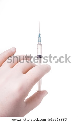 Injecting steroids in arm