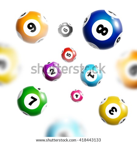 Ball Lottery Numbers 3d Stock Vector 379525384 - Shutterstock