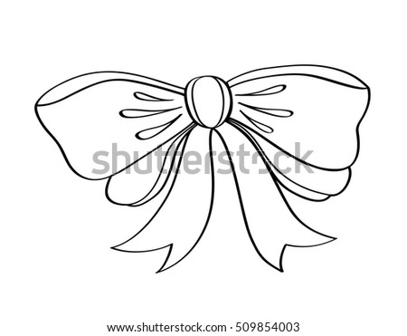 Bow Hand Drawn Stock Illustration 109196249 - Shutterstock