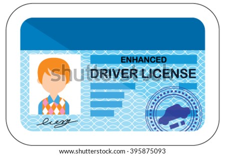 Driver License Stock Vector 207185614 - Shutterstock