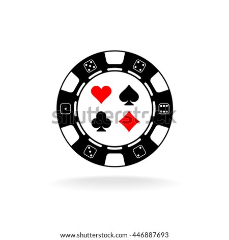 Suits poker chips