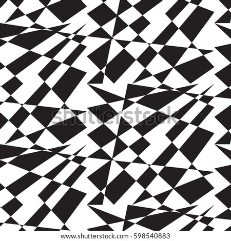 Geometric Black White Pattern Stock Vector 132626774 - Shutterstock