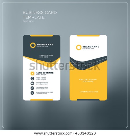 Beautiful 80 Id Card Yellow Background