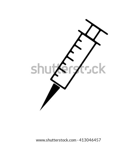 change sketch ruler Vector Drug Syringe Stock Vector Free Pictogram Fully