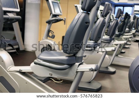 shutterstock fitness bikes exercise club