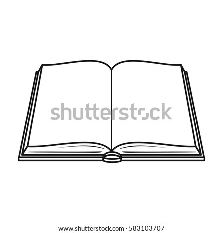 Blank Page Open Book Cartoon Vector Stock Vector 180217373 - Shutterstock