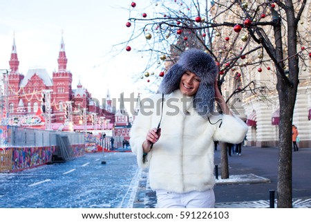 Latvian Woman Winter Coat Portrait 70