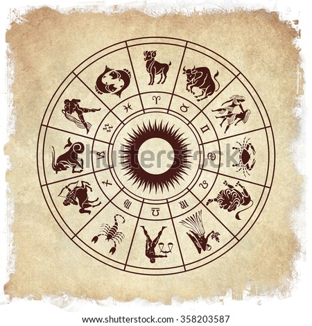 Magic Sigil Cosmic Spiral Egyptian Hieroglyphs Stock Illustration ...