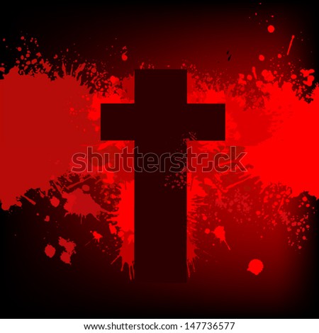 Jesus Christ Logo Cross Painted Brushes Stock Vector 407211844 ...