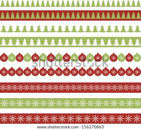 Christmas Borders Stock Vector 153605954 - Shutterstock