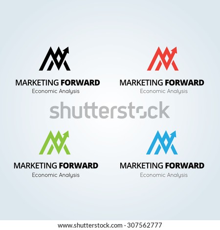 marketing vector from letter Infinity Template Mediam Logovector Stock Letter Logo