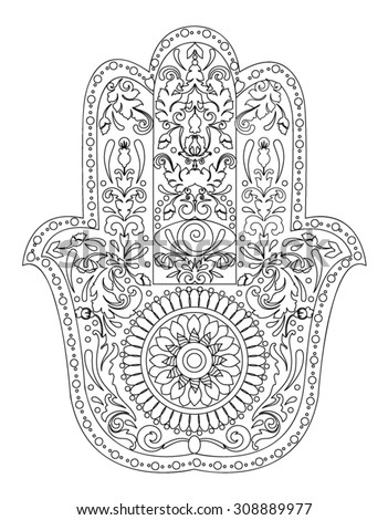 Handdrawn Henna Abstract Mandala Flowers Paisley Stock Vector 399942778 ...
