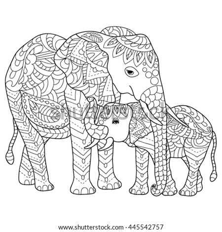 mandala elephant coloring pages - photo #14