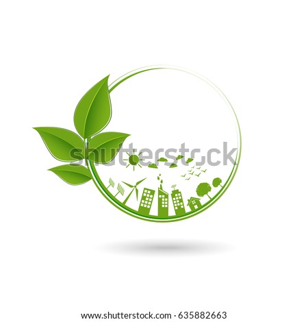Ecology Sustainable Development Concept Vector Illustration Stock Vector 622535999 Shutterstock Ecology Logo Green Design Growth Illustration Vector Illustration Cartoondealer 43259218